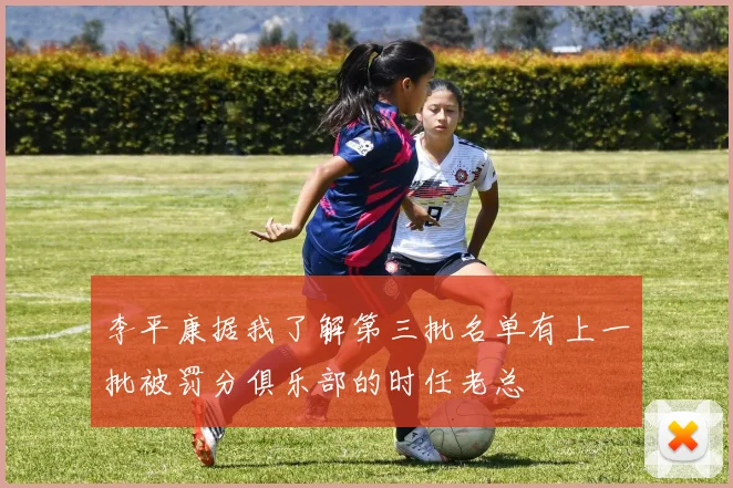 李平康据我了解第三批名单有上一批被罚分俱乐部的时任老总